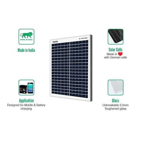 Sayeny Solar Panel 25W-12V for Home Lighting System, DIY Projects, Small Battery Charging(7Ah)| Pack of 1 | Max. Current - 1.04 amps & Max. Voltage - 19.25 Volts, Performance Warranty 25 Years