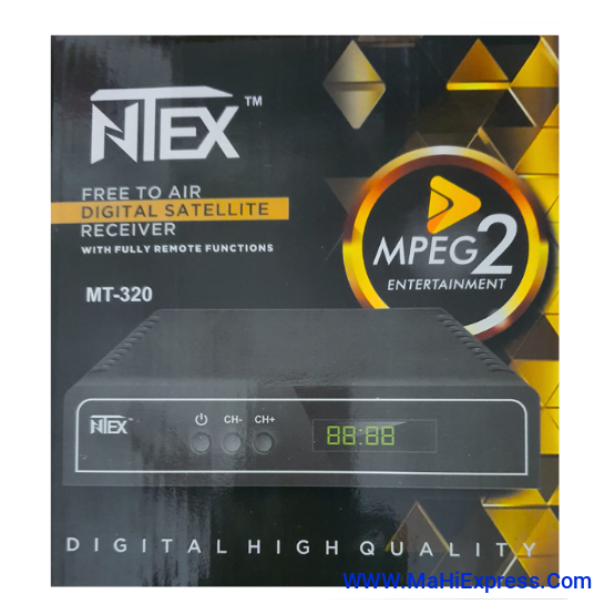 Sayeny NTex MT-320 Free To Air Digital Satellite Receiver With Fully Remote Functions Mpeg-2 Entertainment MT-320 Digital High Quality