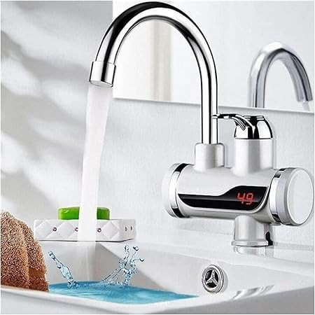 Sayeny Instant Electric (3000W) Water Heater Faucet Tap Home-Kitchen Instantaneous Water Heater Tank less for Tap, LED Electric Head Water Heaters For Home Kitchen (Instant Water Geyser )