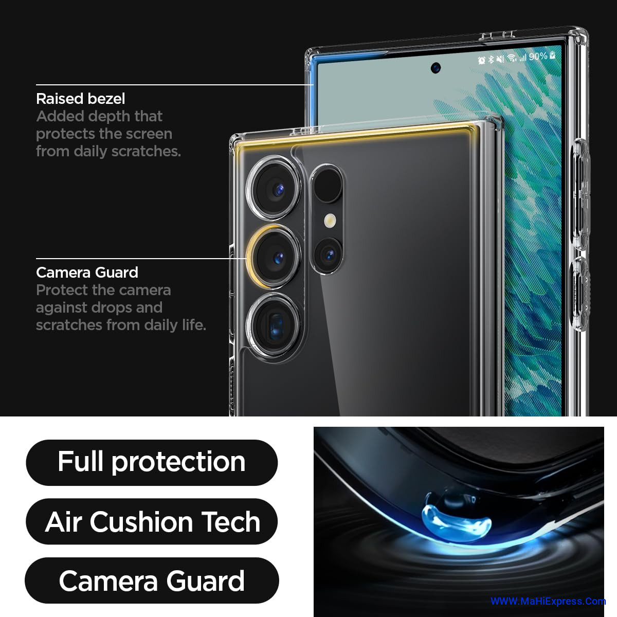 Back Cover for Samsung Galaxy S24 Ultra  (Transparent, Magsafe, Pack of: 1)
