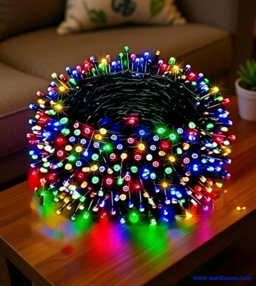Sayeny Galaxy Pixel Light | Festive Ladi Lights | 13 Meter | 40 LEDs | Multicolor | Pack of 1 | Direct 2-pin Plug | BIS Safe Wire | for Home Decoration, Diwali, Festival, Birthday, Marriage