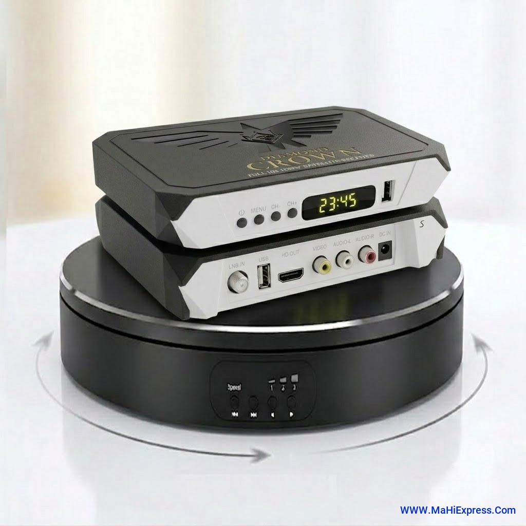 DIAMOND CROWN Full HD DVB-S2 Satellite Receiver | Set Top Box | USB, HDMI & AV Output | Free To Air (FTA)