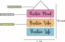Ocean GarnaturePositive Quotes Wooden Wall Hanging Decorative Item for Home  (Dark Blue)