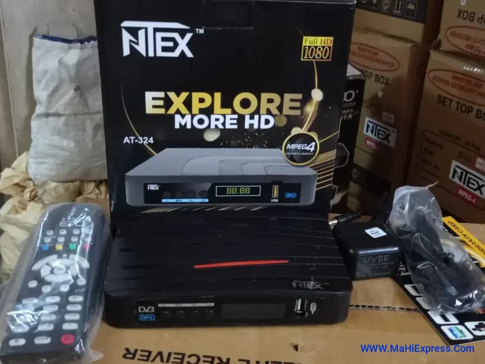 Sayeny Ntex Explore More Hd -AT-334 Gx-6605nk Mpeg-4 DVB-S2 Full WiFi Free to air Set top Box Full HD, 1080