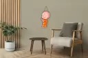 Ocean Garnature Designer Wooden Buddha Wall Hangings Home Decor Items wall for living room  (Orange)