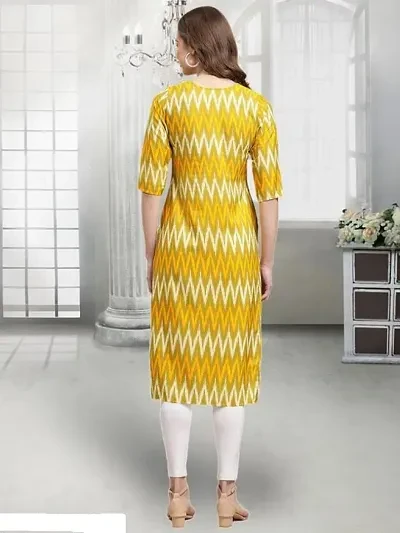 Stylish Multicoloured Crepe Printed Stitched Kurti For Women, Pack Of 2