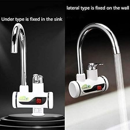 Sayeny Instant Electric (3000W) Water Heater Faucet Tap Home-Kitchen Instantaneous Water Heater Tank less for Tap, LED Electric Head Water Heaters For Home Kitchen (Instant Water Geyser )