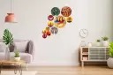Ocean Garnature Wooden Decorative Wooden Wall Hanging for Home Decor  (Red)
