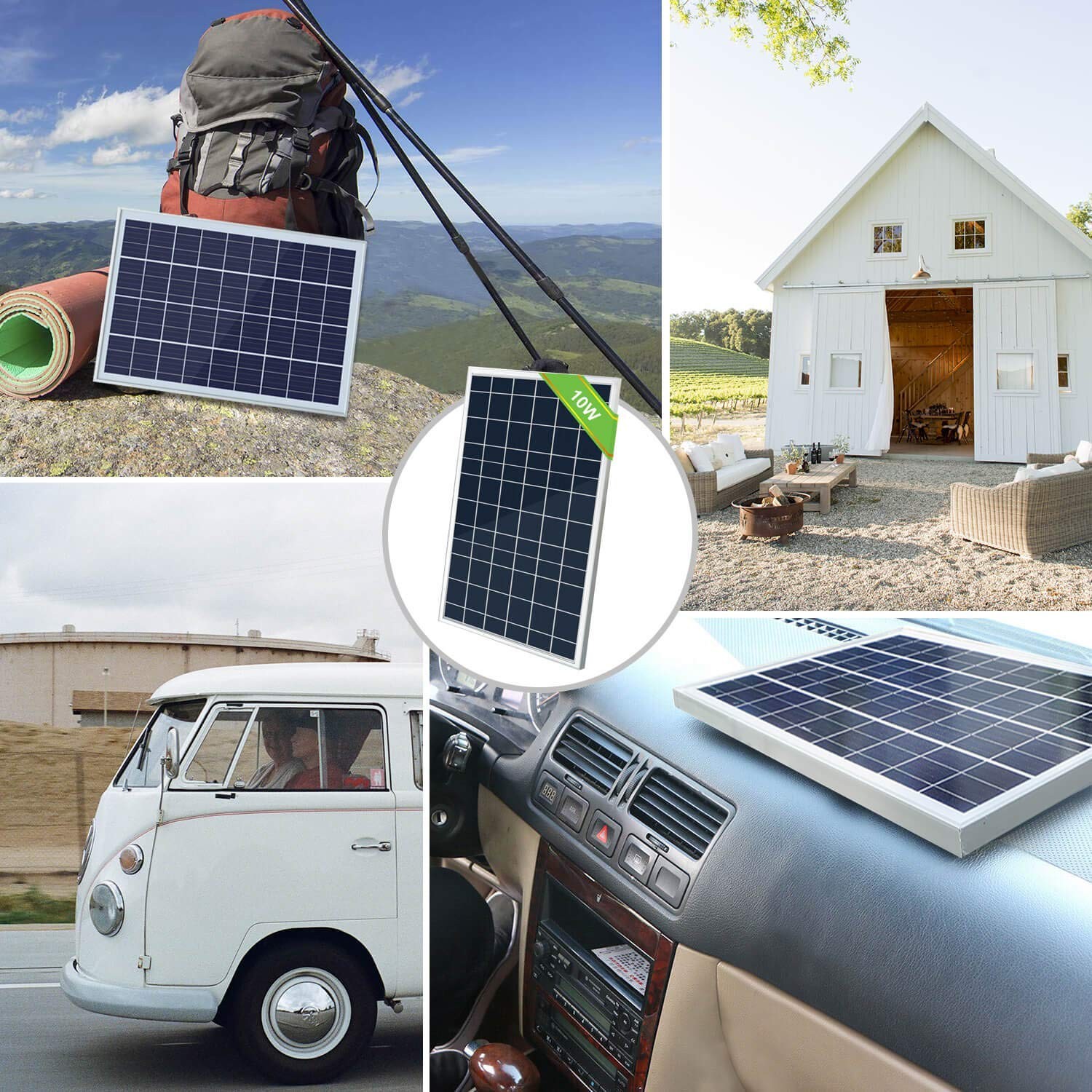 Sayeny Solar Panel 10W-6V for Home Lighting System, DIY Projects, Small Battery Charging(10Ah)| Pack of 1 | Max. Current - 2.04 amps & Max. Voltage - 19.25 Volts, Performance Warranty 25 Years